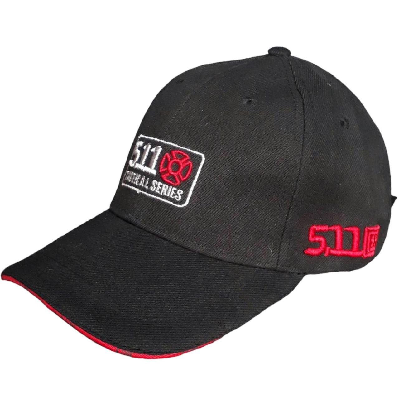 Бейсболка 5.11 Tactical чорна "Червоний Хрест"