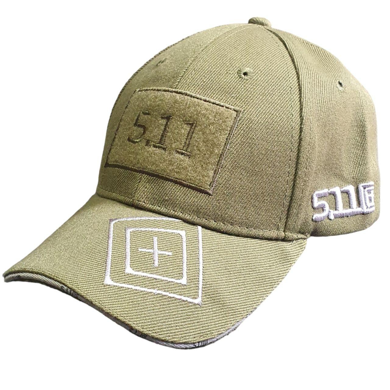 Бейсболка 5.11 Tactical олива "+"