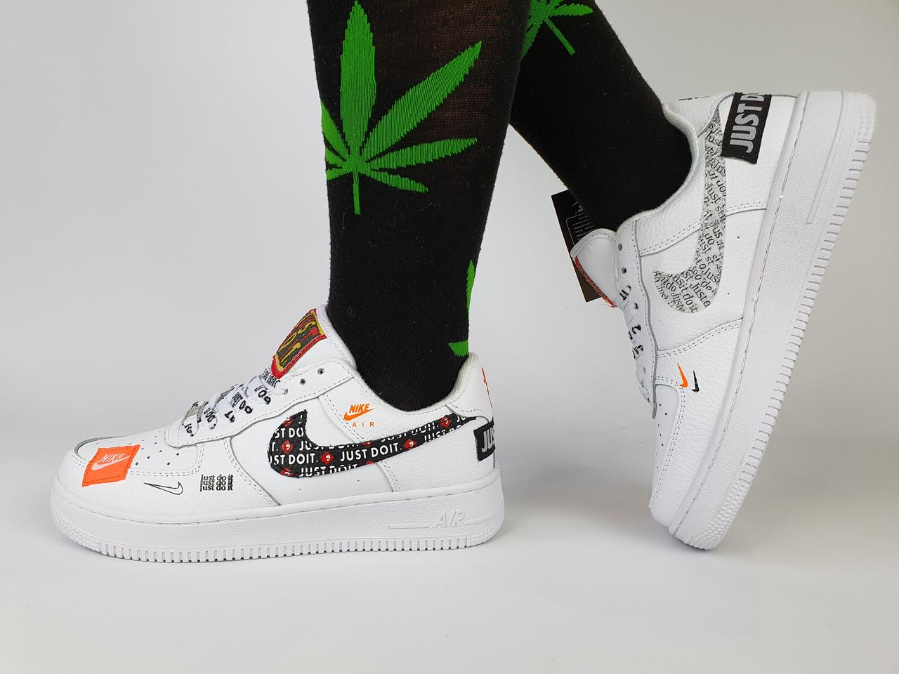 nike air force 1 low just do it white