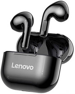 Навушники бездротові Lenovo LP40 | IP54 | Black блютуз