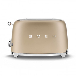 Тостер на два слоту Smeg TSF01CHMEU gold