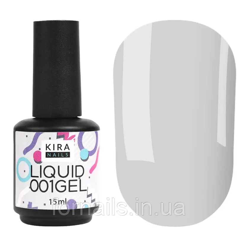 Kira Nails Liquid Gel 001 (прозорий), 15 мл, фото 1