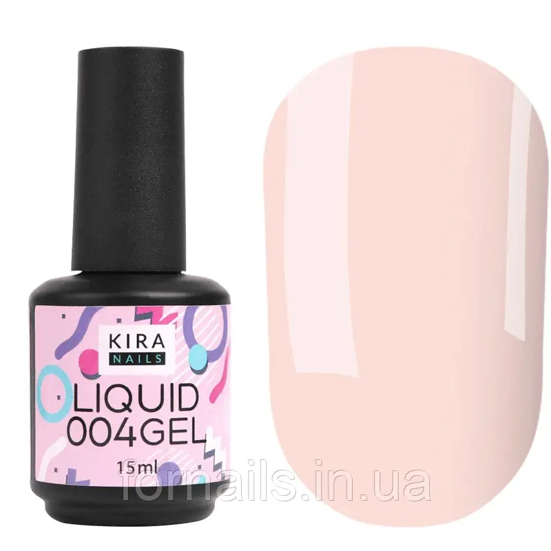 Kira Nails Liquid Gel 004 (світло-рожевий), 15 мл, фото 1