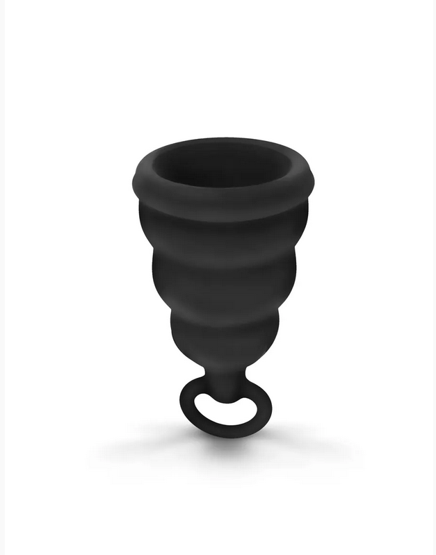 Силіконова менструальна чаша із захистом від протікання Gvibe Gcup Black, 10 мл