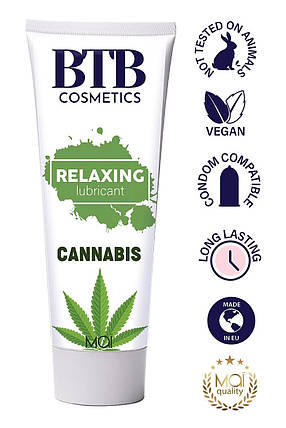 Смазка на водной основе BTB Flavored Cannabis, фото 1