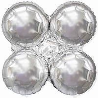 Підставка тримач для повітряних куль срібна