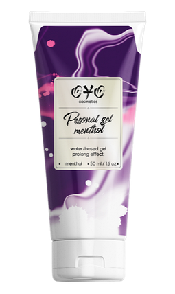 Мастило з пролонгуючим ефектом OYO Personal Gel Menthol, 50 мл, фото 1
