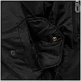 Двостороння куртка тактична Mil-Tec Black 10403002 бомбер ma1 розмір 3XL, фото 8