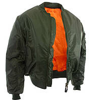 Двусторонняя куртка Mil-Tec олива 10403001 бомбер ma1 размер 2XL