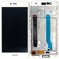 Екран (дисплей) Asus ZenFone 3 Max ZC520TL X008D + тачскрин белый с передней панелью