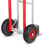 Візок складський алюмінієвий 200кг HIGHER HT-1878 Тележка візок вантажний Коляска Каляска Возик магазинний, фото 8