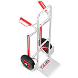 Візок складський алюмінієвий 200кг HIGHER HT-1878 Тележка візок вантажний Коляска Каляска Возик магазинний, фото 9