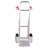 Візок складський алюмінієвий 200кг HIGHER HT-1878 Тележка візок вантажний Коляска Каляска Возик магазинний, фото 7