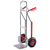 Візок складський алюмінієвий 200кг HIGHER HT-1878 Тележка візок вантажний Коляска Каляска Возик магазинний, фото 5