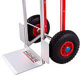 Візок складський алюмінієвий 200кг HIGHER HT-1878 Тележка візок вантажний Коляска Каляска Возик магазинний, фото 3