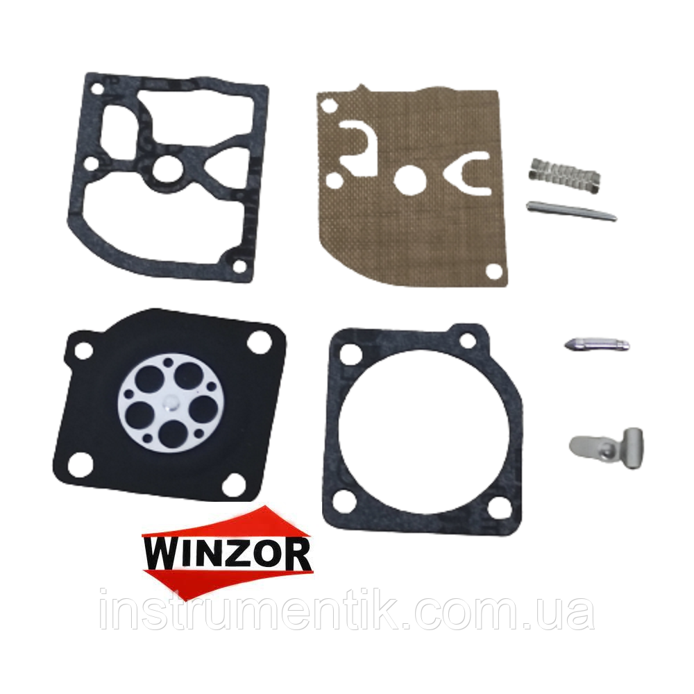 Ремкомплект карбюратора winzor для бензопил HU 136/137е/141/142e.ПОВНИЙ