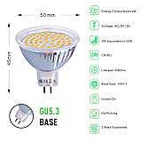 Світлодіодні лампи ROTTYI 6 Pack MR16, GU5.3 Двоконтактна світлодіодна лампа, 4 Вт, фото 3