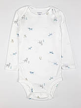 Бодік з довгим рукавом для хлопчика Картерс, 9м (69-72см)