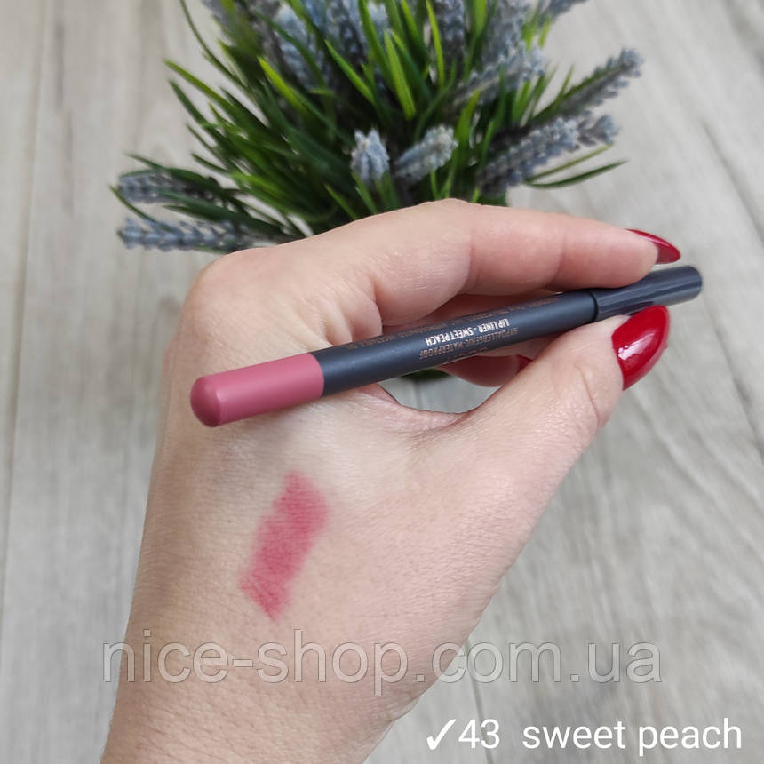 Олівець для губ Aden lip liner sweet peach № 43, фото 2