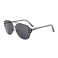 Очки авиатор солнцезащитные, металлические очки с темными линзами Черные