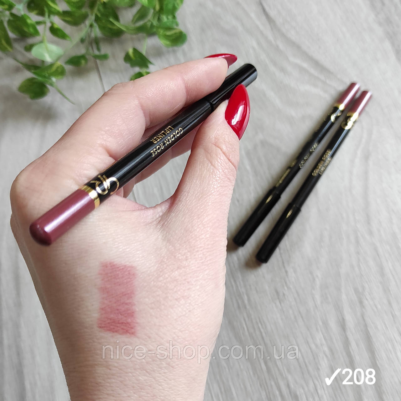 Олівець для губ Golden Rose № 208