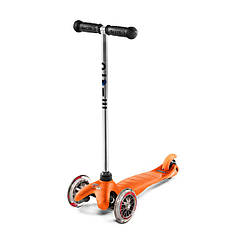 Самокат MICRO серії "Mini Classic" — ОРАНЖОВИЙ (до 50 kg, 3-колісний)