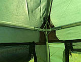 Шатер намету зі спідницею два входи посилений каркас Бесідка Тент із чорною москітною сіткою 1628D, фото 6