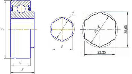 Підшипник 188-006 (SL53-014-2T) BBC-R, фото 2