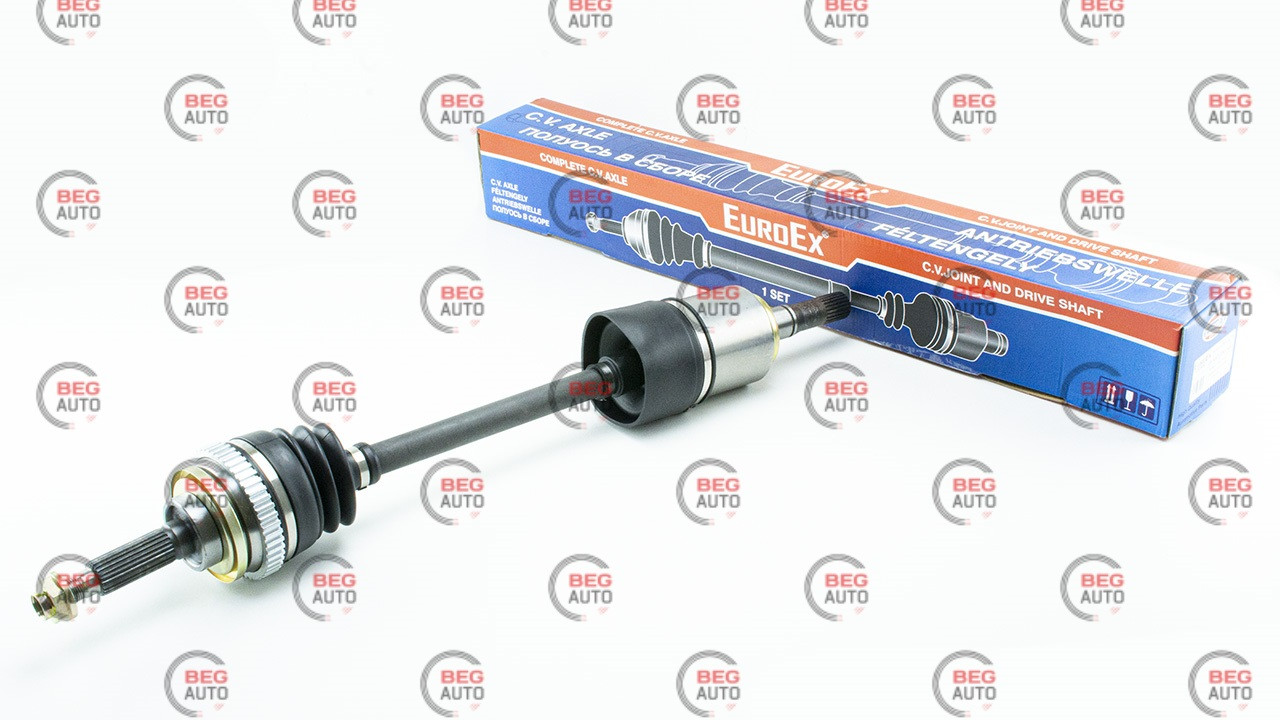 Привод ВАЗ 2123 передній (лівий короткий) в зборі (під АБС) (AX2123L+ABS) (EuroEx)