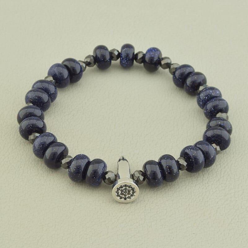 Браслет Каїрська ніч,Циркон 16 см., фото 1