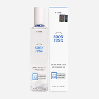 Etude House Soon Jung PH 5.5 Relief Toner Гіпоаллергенний тонер для чутливої шкіри, 200 мл