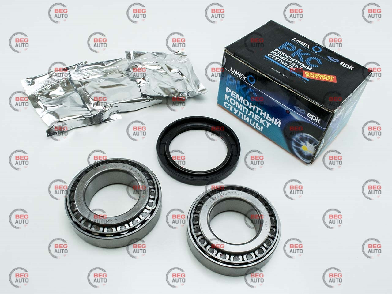 Ремкомплект маточини задньої Газель підшипники + сальники (LI-0910) (Украина ТД)