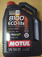 Синтетична моторна олива MOTUL ECO-lite SAE 5W30 8100 5 л; 839551 — Франція