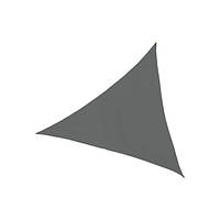 Тент треугольный тканевый с кольцами 3х3х3 метра серый