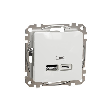 USB-рож A+C 2,4A Білий Sedna Design