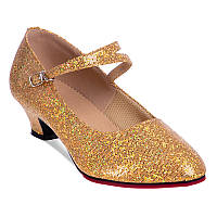 Обувь для бальных танцев женская Стандарт DN-3692 34 Золотой (06363067)
