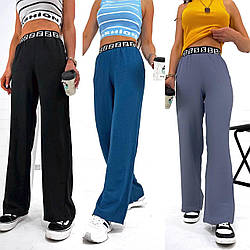 Жіночі штани весна-літо 913 (42-44,46-48) (кольори: джинс, чорний, сірий) СП