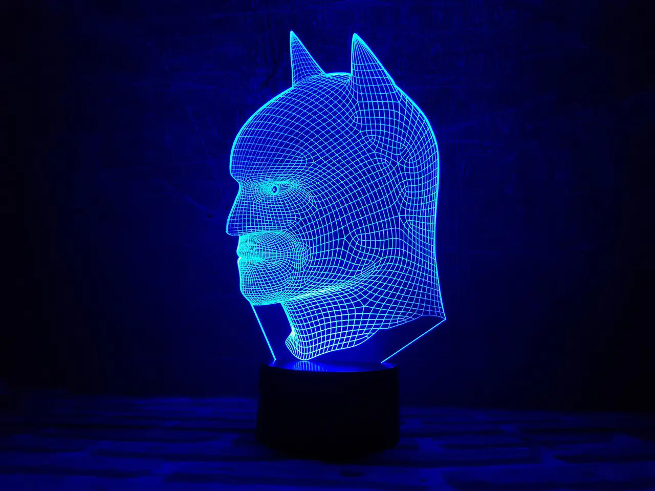 3D светильник "Бэтмен 2" с пультом+адаптер+батарейки (3ААА) 05-042 - фото 2 - id-p1823841969