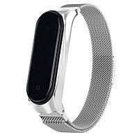 Ремешок Milanese Loop Design для Xiaomi Mi Band 5/6 Серебряный