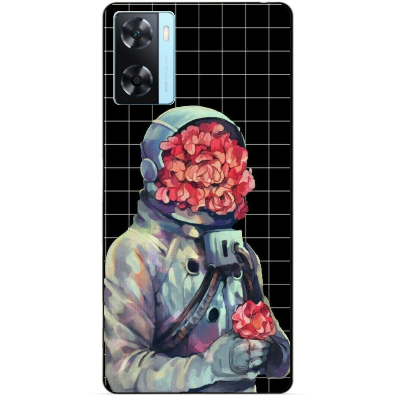 Силіконовий бампер чохол для Oppo A57s з малюнком Букет квітів