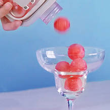 Силіконова форма для льоду кульки з кришкою складана пляшка Ice Cube Tray, фото 4