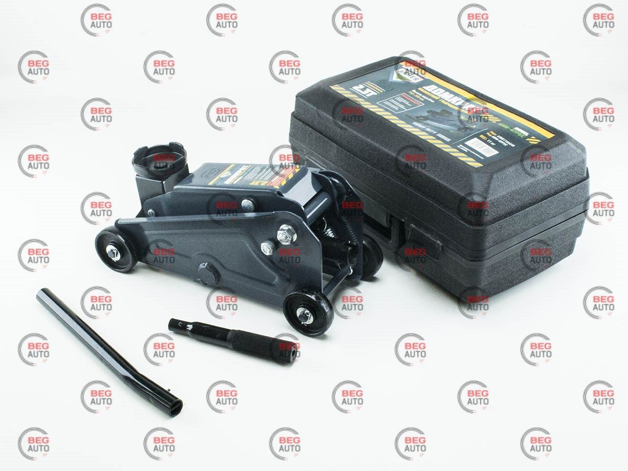 Домкрат гідравлічний підкатний 2,3т 140-390мм 11кг (футляр) "докор корпус" (ARM-07PVC) (Armer)