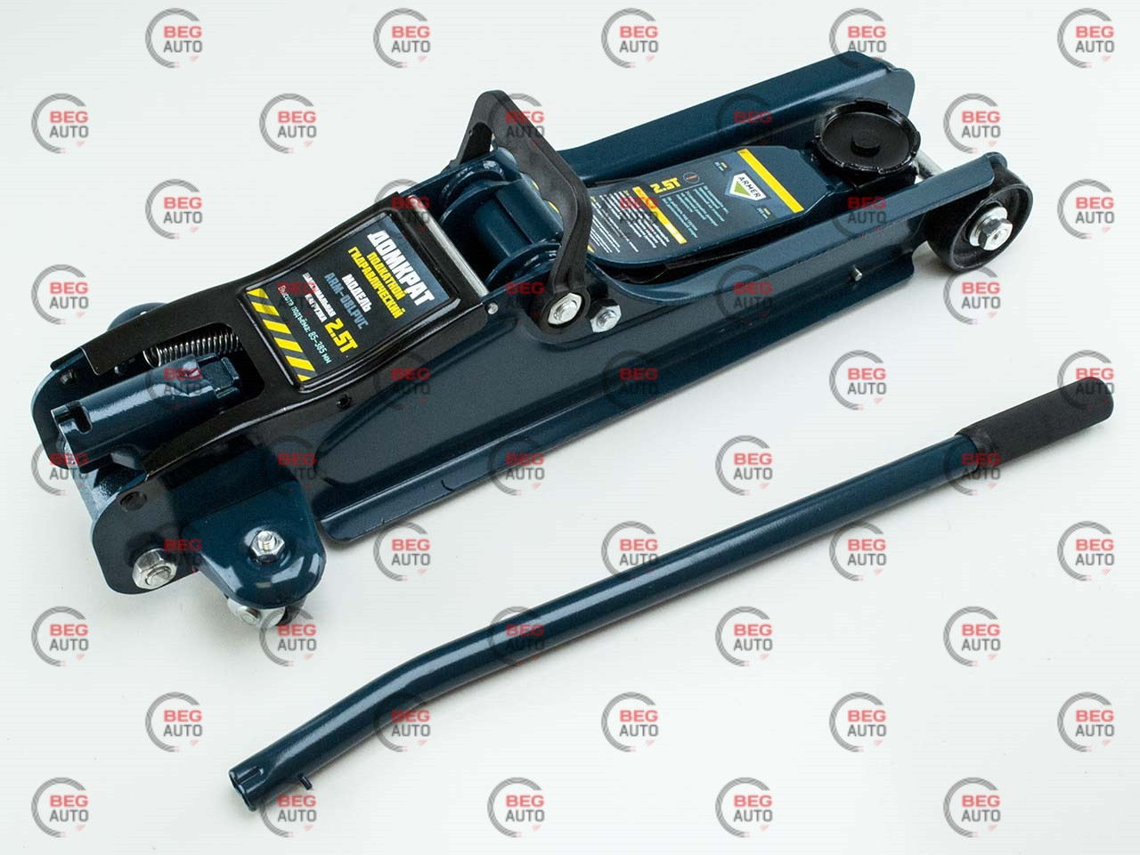 Домкрат гідравл. Підкатний 2,5т 85-385мм 14кг (футляр) armer (ARM-08LPVC) (Armer)