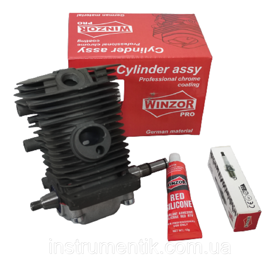 Двигун для бензопил MS180 Winzor + Ceramic/Grafite PRO SERIA