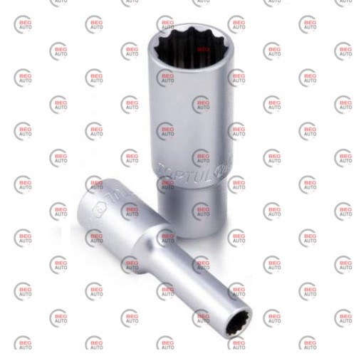 Головка торцева дванадцятигранна подовжена 1/2 17мм crv (BAEF1617) (Toptul)