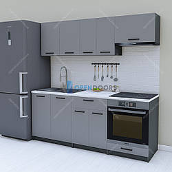 Компактна готова кухня 2 м, бюджетний кухонний гарнітур 200 см Opendoors