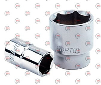 Головка торцева шестигранна 3/8" 19 мм crv (BAEA1219) (Toptul)