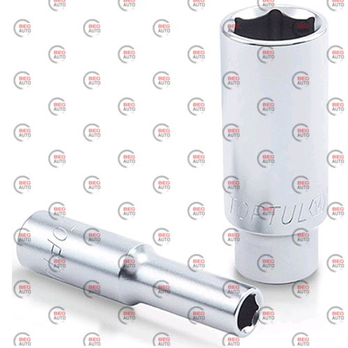 Головка торцева шестигранна подовжена 1/4" 11 мм crv (BAEE0811) (Toptul)