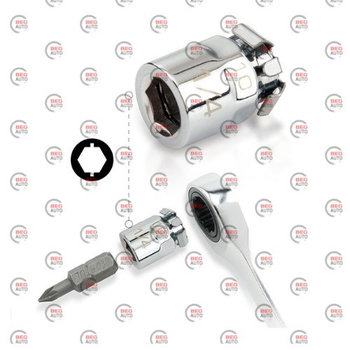 Утримувач біт 1/4" х 10мм (FTAB0810) (Toptul)