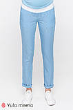 Легкі брюки для вагітних Melani L Юла Мама Блакитний TR-20.013, фото 2
